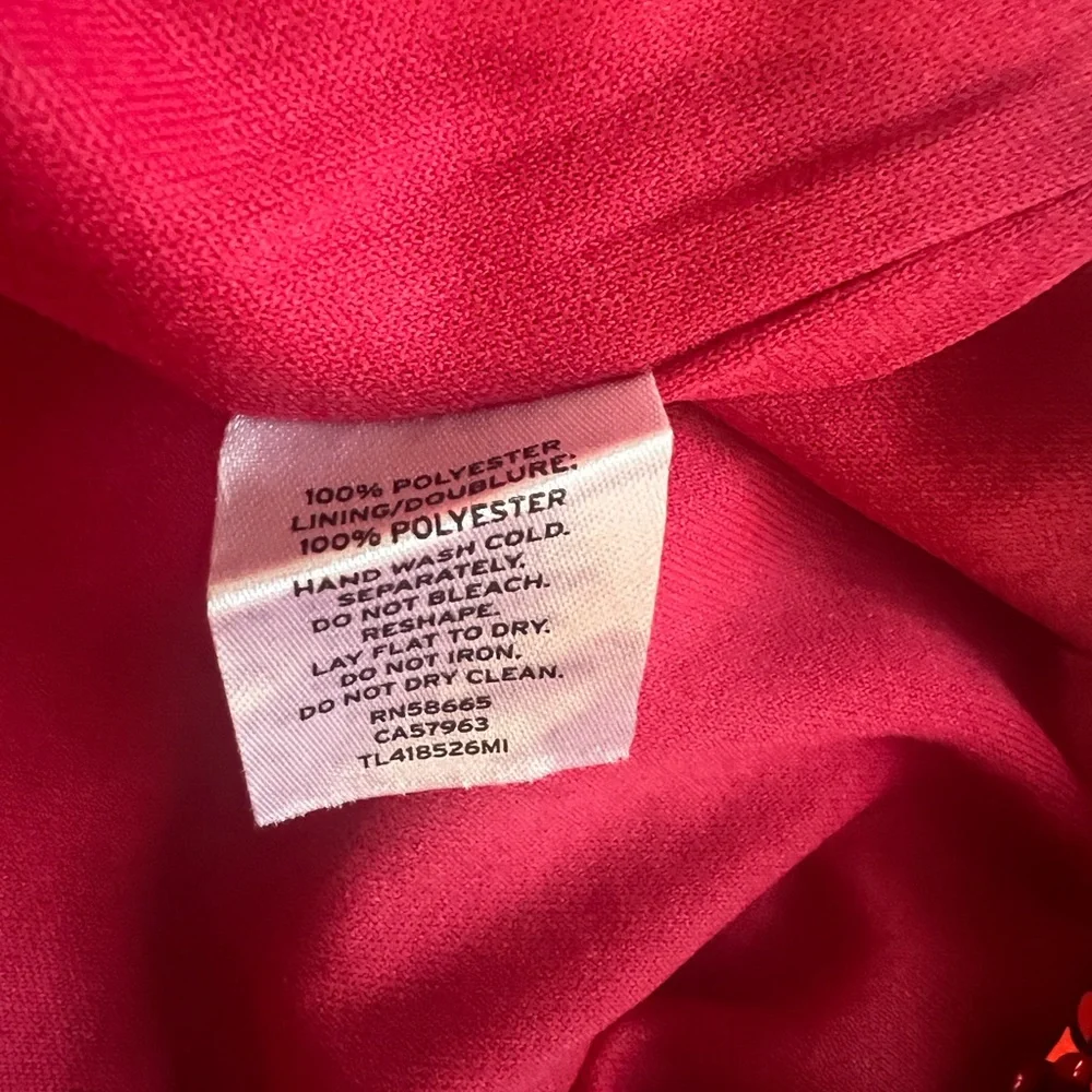 Leith Red Lava One Shoulder Mini Ruffle Dress Size Medium